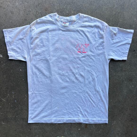 Harry and Steves Mens Vintage T-Shirt Size XL Single Stitch USA Vintage Neon 90s - Picture 4 of 9